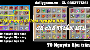 Làng Hải Tặc - Tổng hợp nguyên liệu chế Thần Khí - Huysiunhan