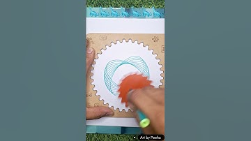 Simple Spirograph design Very satisfying Art  #spirograph #viralvideo #shortsfeed #art #shorts