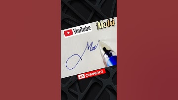 🏏 Mahi Sign #signature #brollart #mahi