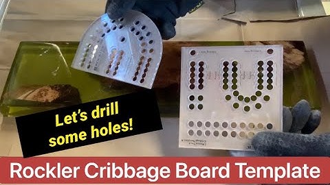 Drilling Cribbage Board Holes | Resin and Wood Project