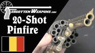 Extra-Fancy 20-Shot Pinfire Revolver