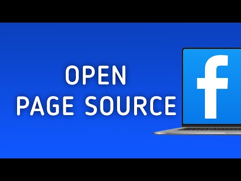 How To Open Facebook Page Source On PC