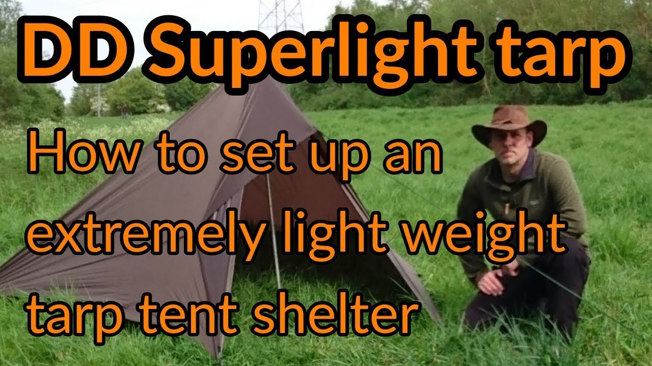 Grijpen Rimpels kruipen DD Superlight tarp (3x2.9) into a tent - YouTube