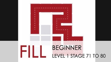 Fill one line puzzle game  | walkthrough Beginner level 1 stage 71 to 80