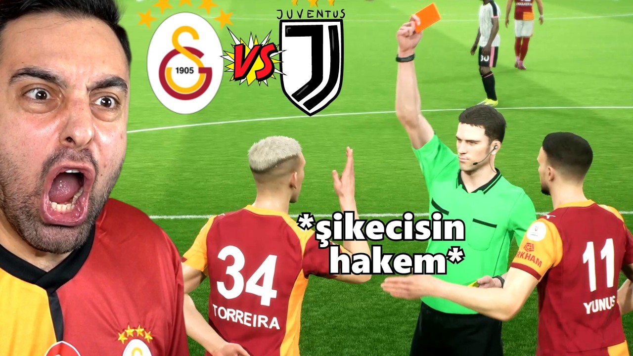 +4 GOL ! KIRMIZI KART ! OLAYLI GALATASARAY - JUVENTUS MAÇI ! ŞAMPİYONLAR LİGİ !