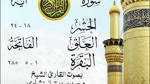 أجمل تلاوة خيالية نادرة إبداع الشيخ محمد صديق المنشاوي - من سورة الحشر وقصار السور. نوادر 438