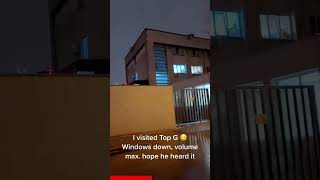 Man Pulls Up To Andrew Tate Jail Blazing His Song