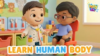Learn Body Parts: Skin, Muscles & Bones | Kids Science | Hey Junior Kids | Kids Educational Videos screenshot 1