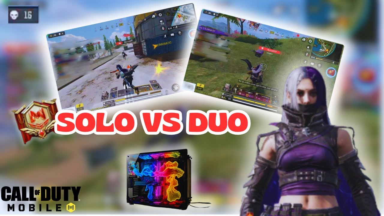 Duo Cod SOLO VS DUO 16 KILLS 😱 EN PC COD MOBILE - YouTube