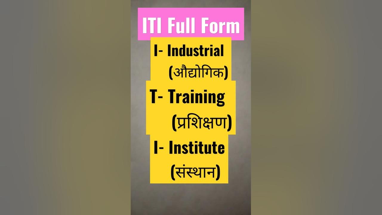ITI Full Form education viral youtubeshorts YouTube iti-full-form-education-viral-youtubeshorts-youtube