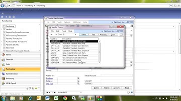 Adding Vendors in Dynamics GP