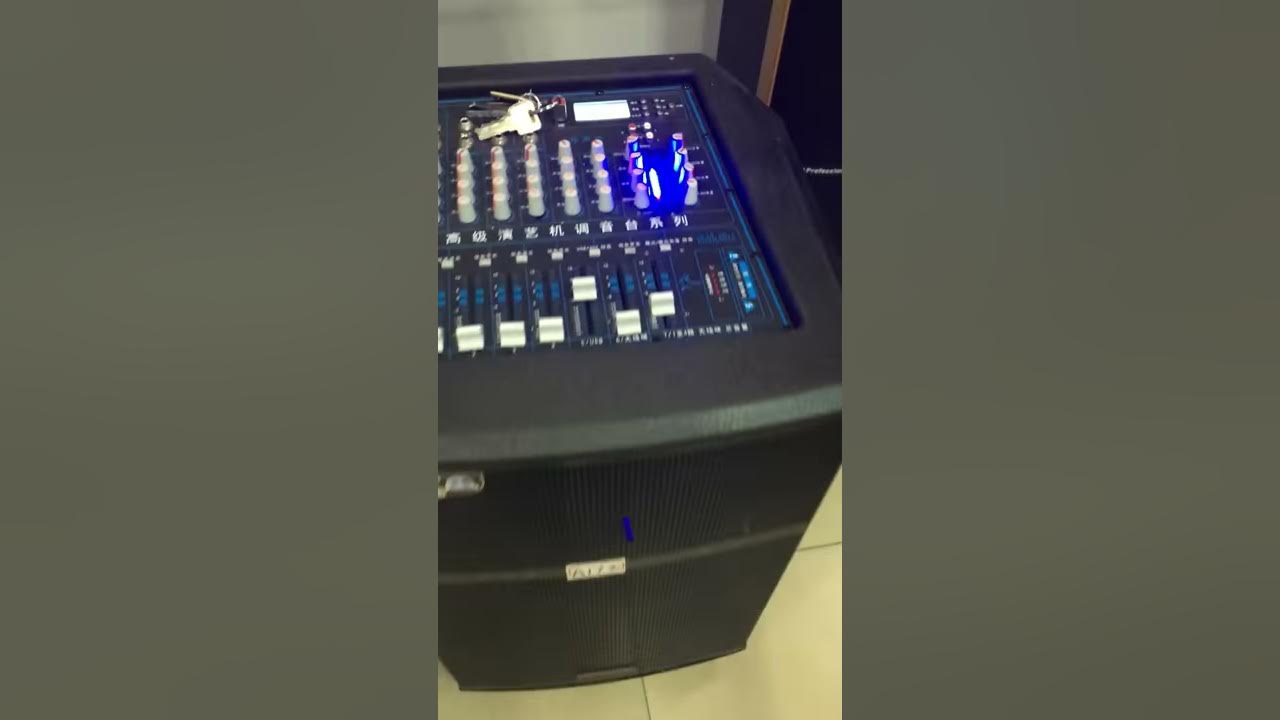 Автономная 15’’ колонка Temeisheng с микшером - YouTube