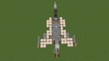 Minecraft Clockwork JAS 39 GRIPEN Fighter Jet