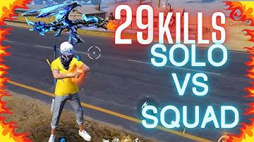 Solo vs Squad | Free Fire | AK47+MP40 99% Headshort