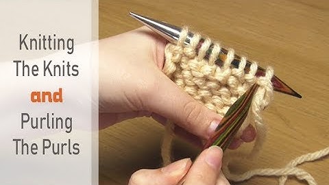 How to: Knit the Knits & Purl the Purls | Beginner Knitting Lesson | How to Recognise Stitches