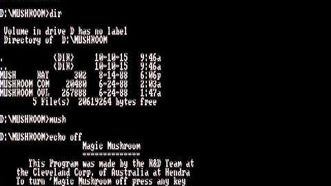 Magic Mushroom PC Speaker music