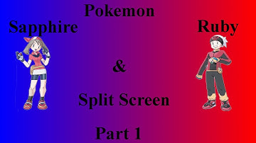 Lets Play Pokemon Ruby and Sapphire Split Screen Part 1