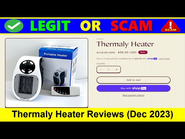 Thermaly Heater Reviews [ With Proof Scam or Legit ? ] Thermaly Heater !  Thermaly Heater Review 