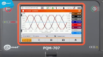 Sonel PQM 707 – Live Diagnosis Mode with a power quality analyser