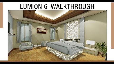 lumion 6 walkthrough animation classic bed room