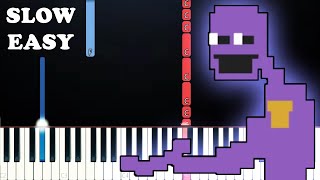Fnaf 2 - It's Been So Long (The Man Behind The Slaughter)(SLOW EASY PIANO TUTORIAL)