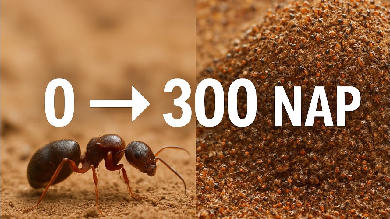 Hangyakolónia Fejlődése: 0–300 Napig!