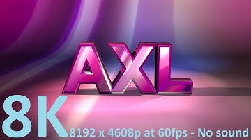 8K UHD 3D animated intro video at resolution of 8192 x 4608p at  60fps - no sound