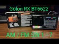 Golon Rx BT 6622. 9 Band radio Mp3