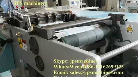 JPS-320ZD Zig-zag label paper sticker fan folder machine with slitter function to Israel ( offline)