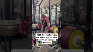 44YEARS OLD 1003LBS/455KG DEADLIFT  MISS