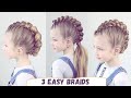 3 Cute & Easy Braids!