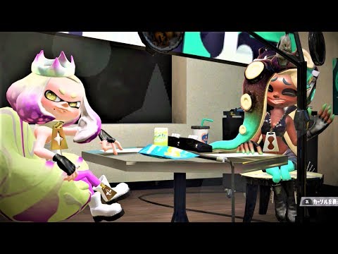 手を振るテンタクルズ ヒメ イイダ スプラトゥーン2 Splatoon 2 Waving Pearl And Marina Youtube