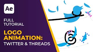 After Effects Tutorial | Pro Logo Animation: Twitter & Threads