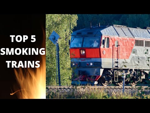 TOP 5 RUSSIAN SMOKING TRAINS! | LOTS OF SMOKE