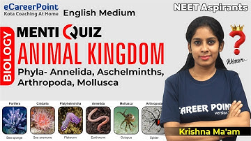 Menti-Quiz Animal kingdom | XI Aspirants | Krishnaveni Ma