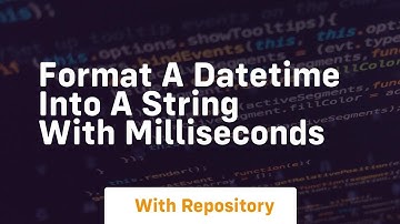 format a datetime into a string with milliseconds