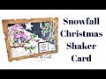 Snowfall Christmas Shaker Card using Snow Beads