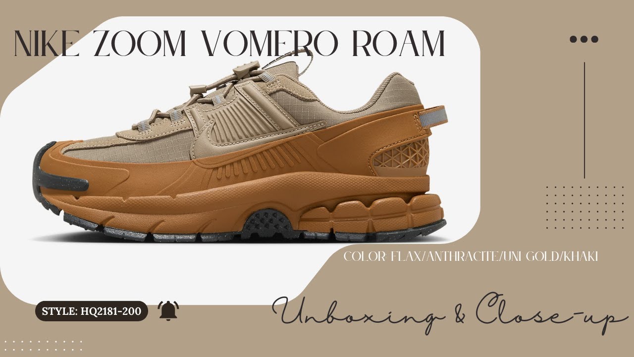 W Nike Zoom Vomero Roam - Flax HQ2181-200 - YouTube