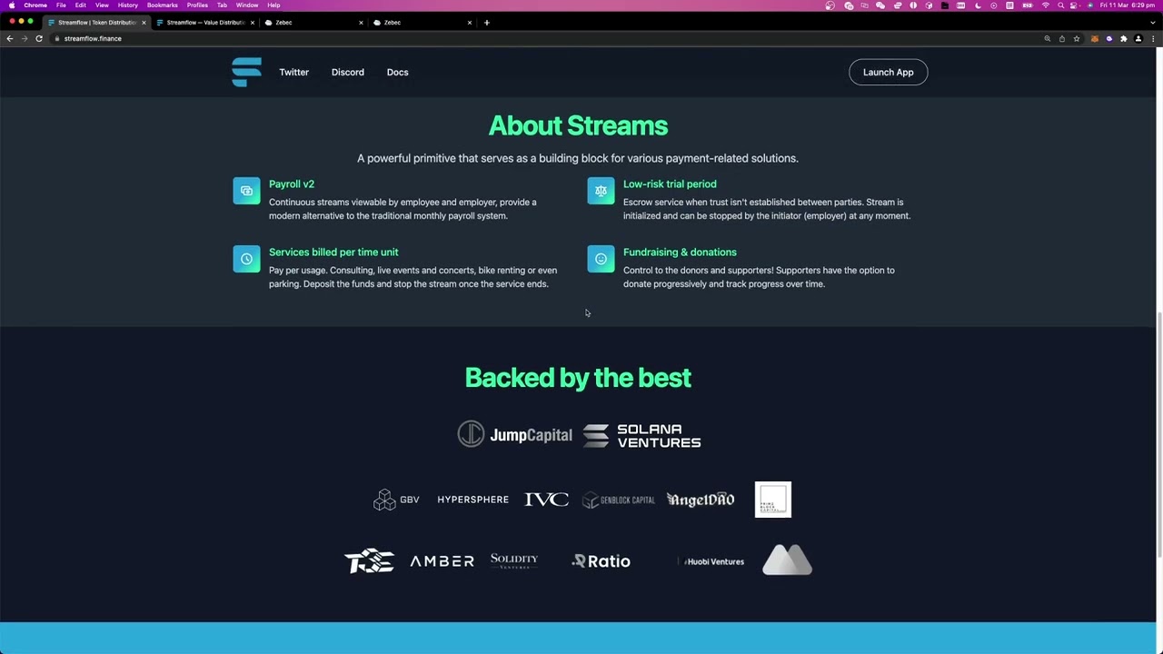 Stream payments 流支付赛道，全面介绍，希望大家埋伏热点。 Zebec IDO 在即，Superfluid 超级喜欢，Streamflow  支持多代币- YouTube