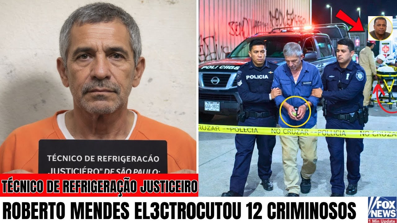 TÉCNICO DE REFRIGERAÇÃO JUSTICEIRO DE SÃO PAULO: ROBERTO MENDES EL3CTR0CUTOU 12 CRIMINOSOS
