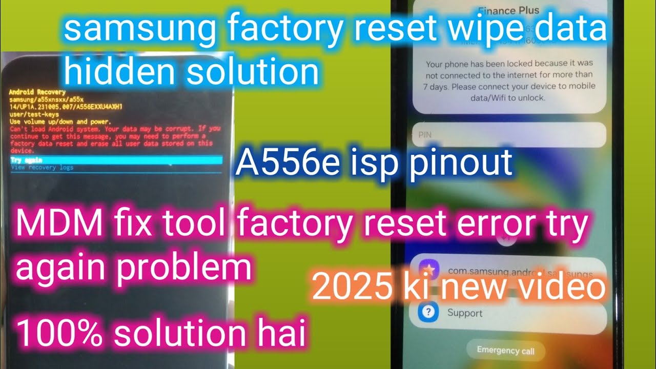samsung a556e kg lock | kg lock phone me reset kaise kare | mdm fix ...