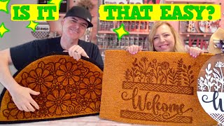 Make Your Own Laser Engraved Coir Doormats at Home