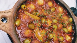 Tajine con polpette di pesce / طاجين مغربي بكويرات السمك /كفتة السمك الابيض/ وصفة سهلة صحية و لذيذة