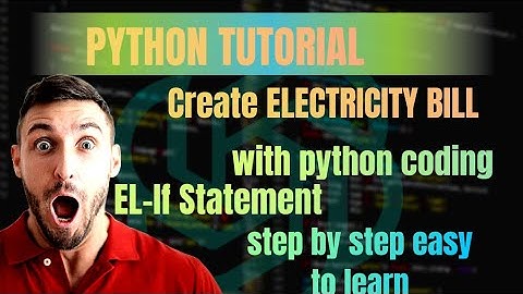 WAP Input A Electricity Bill In #python #coding ||STEP BY STEP EASY LEARN||#pythonprogramming #code