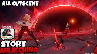 Aether Masih belum Mampu 😱 All Epic Cutscene Story Arlecchino | Genshin Impact 4.6