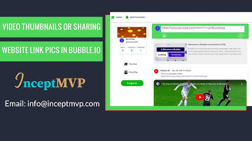 Video thumbnails or Sharing website link pics in bubble.io