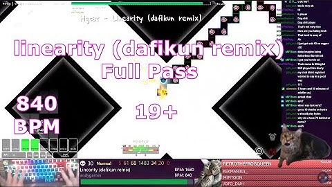 [lvl.19+][ADOFAI Custom Clear] Hgcat - Linearity (Dafikun remix) (map by AndyGames)