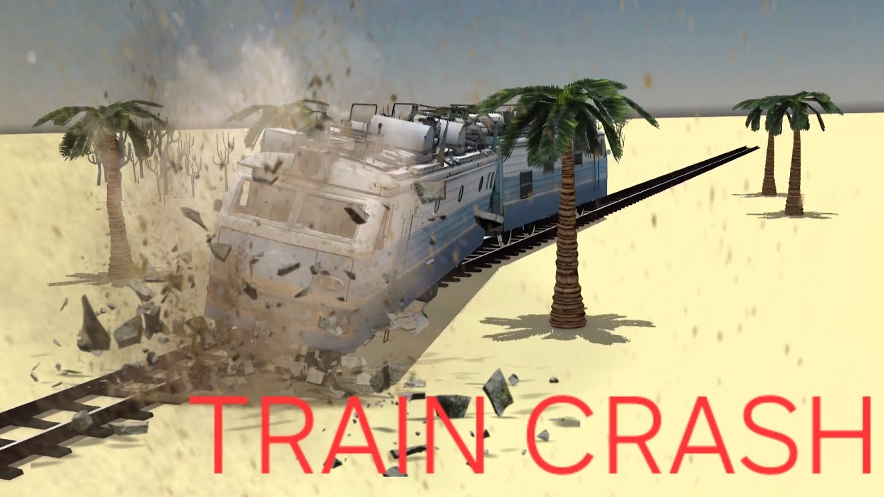 Train Wreck Animation Generic train crash animation test 1 ( Prisma3D test) - YouTube