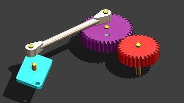 Gear mechanism animation (91/1000)