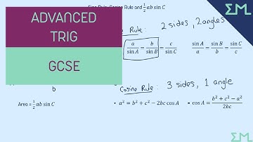 GCSE Sine Rule, Cosine Rule, 1/2abSinC Area